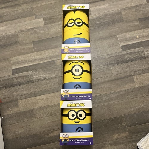 Minions Stackable Storage Set Kevin Stuart Bob - photo 2