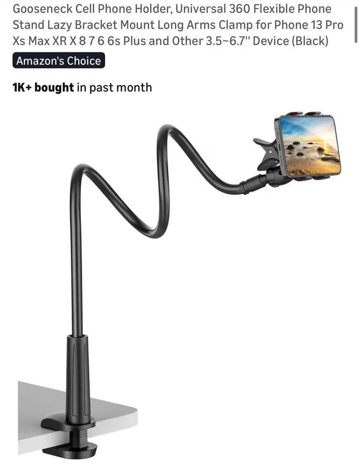 Gooseneck Phone Holder 360 Flexible - Open Box Never Used - photo 3