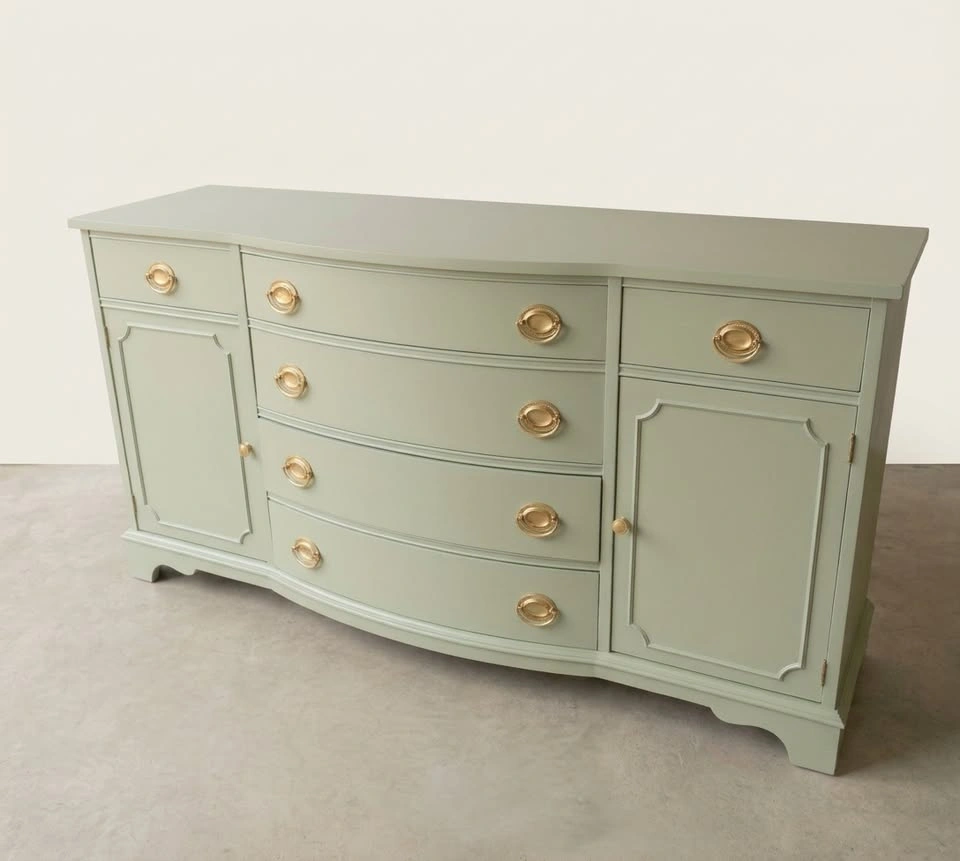 🌿 Beautiful Refinished Vintage Knechtel Dresser / Buffet - photo 4