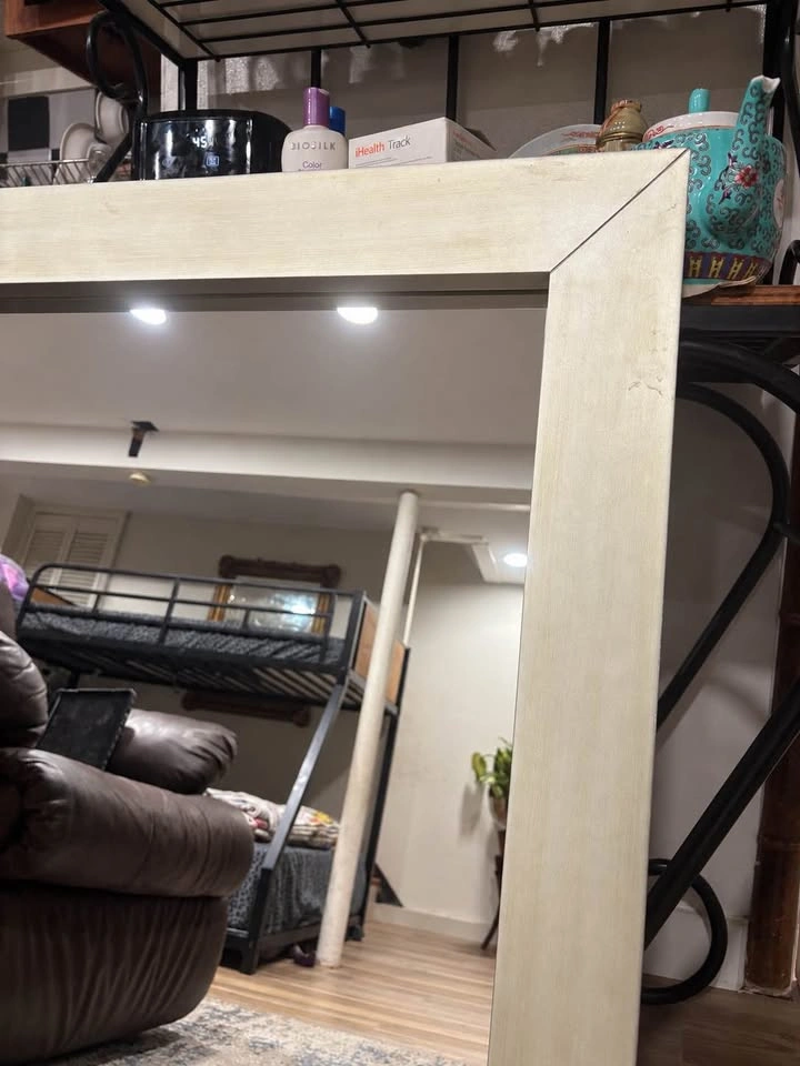 West Elm Champagne Silver Framed Wall Mirror - photo 5