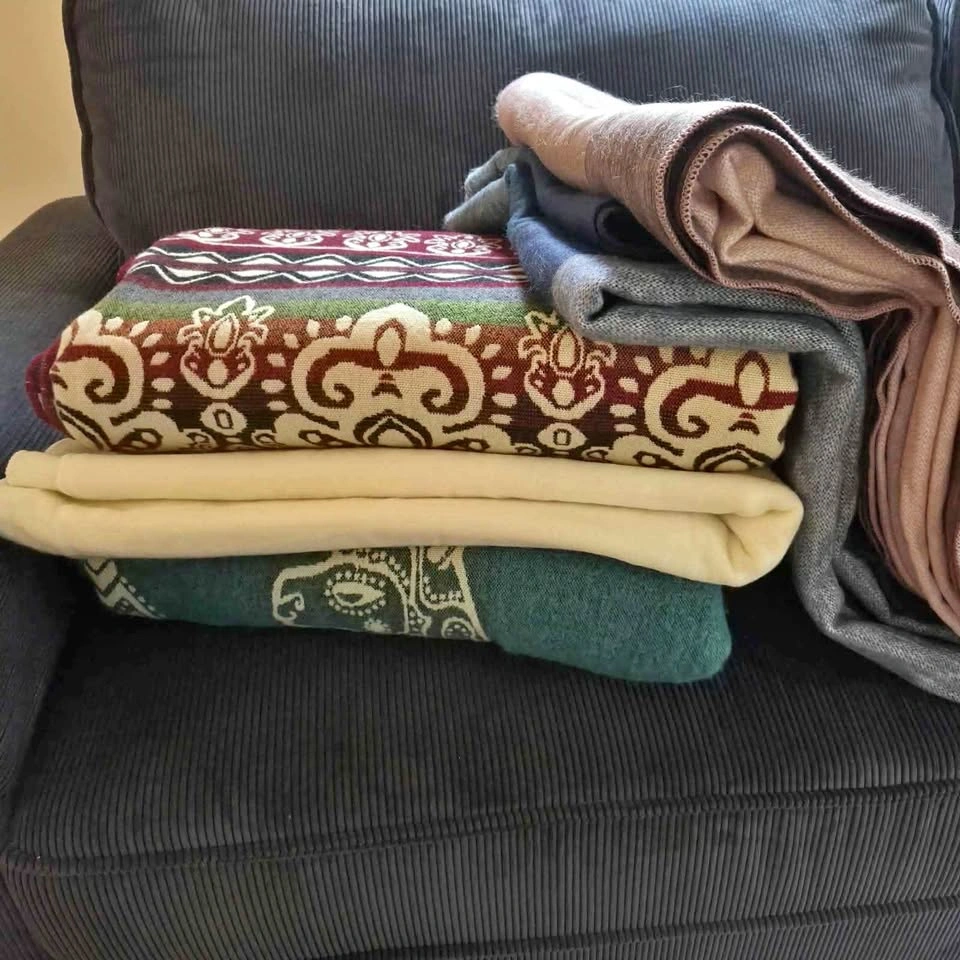 New Handmade Alpaca Wool Blankets - Multiple Designs