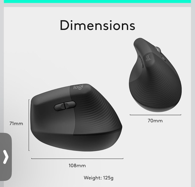 Logitech Lift Vertical Ergonomic Mouse - photo 2