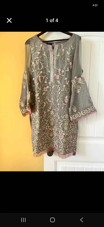 Jazmin Grey Pakistani Suit - photo 2