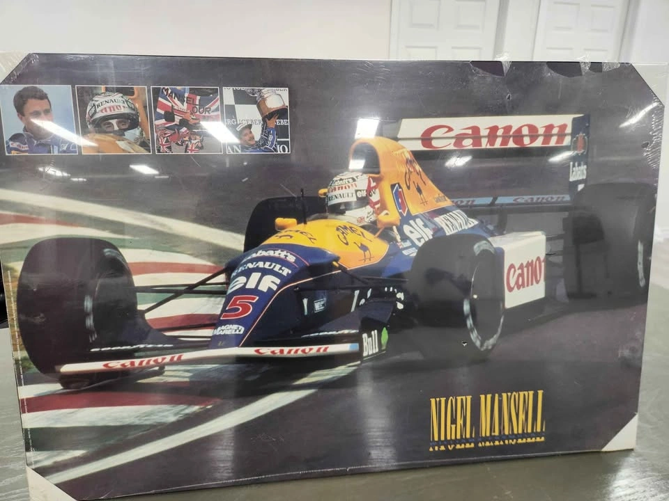 1992 Nigel Mansell Vintage F1 Formula 1 Print - photo 4