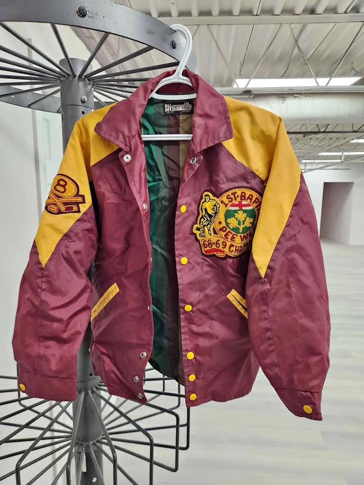Vintage Minor Hockey Boys Jacket 1st Baptist Ontario Peewee