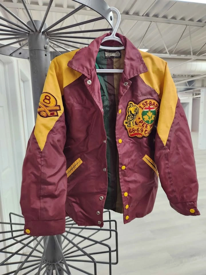 Vintage Minor Hockey Boys Jacket 1st Baptist Ontario Peewee - photo 4