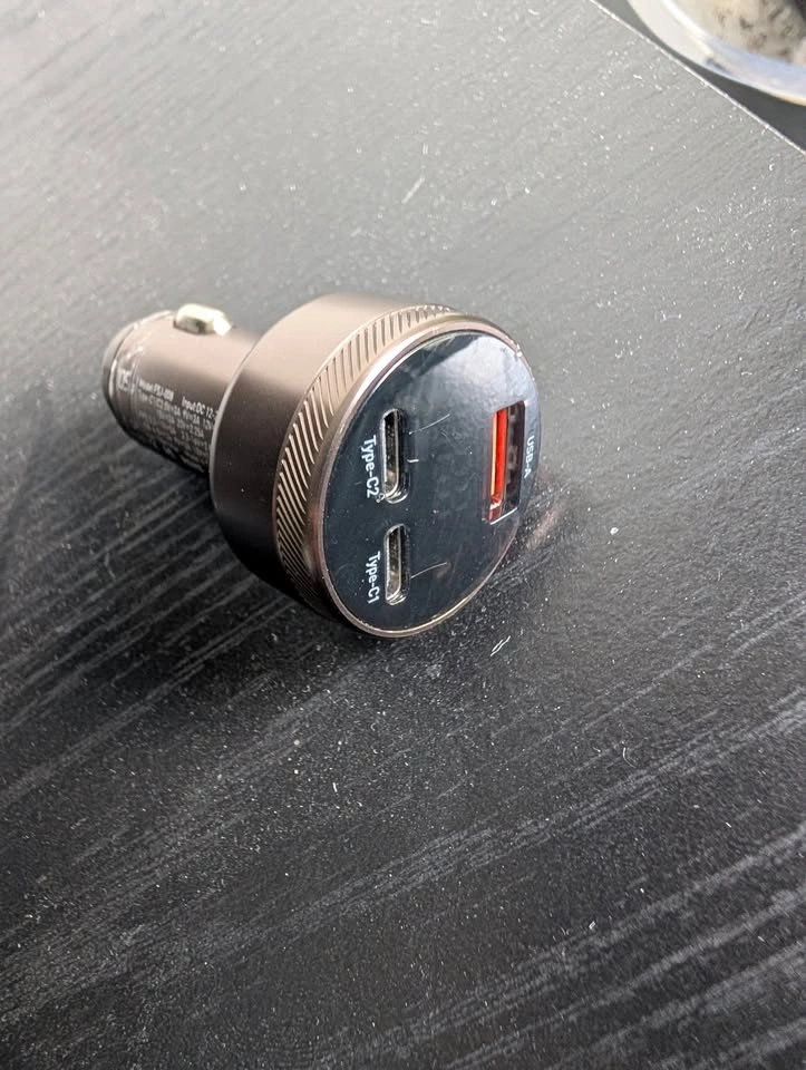 Essager 105W 3-Port USB Car Charger with LED Voltage Display - photo 4