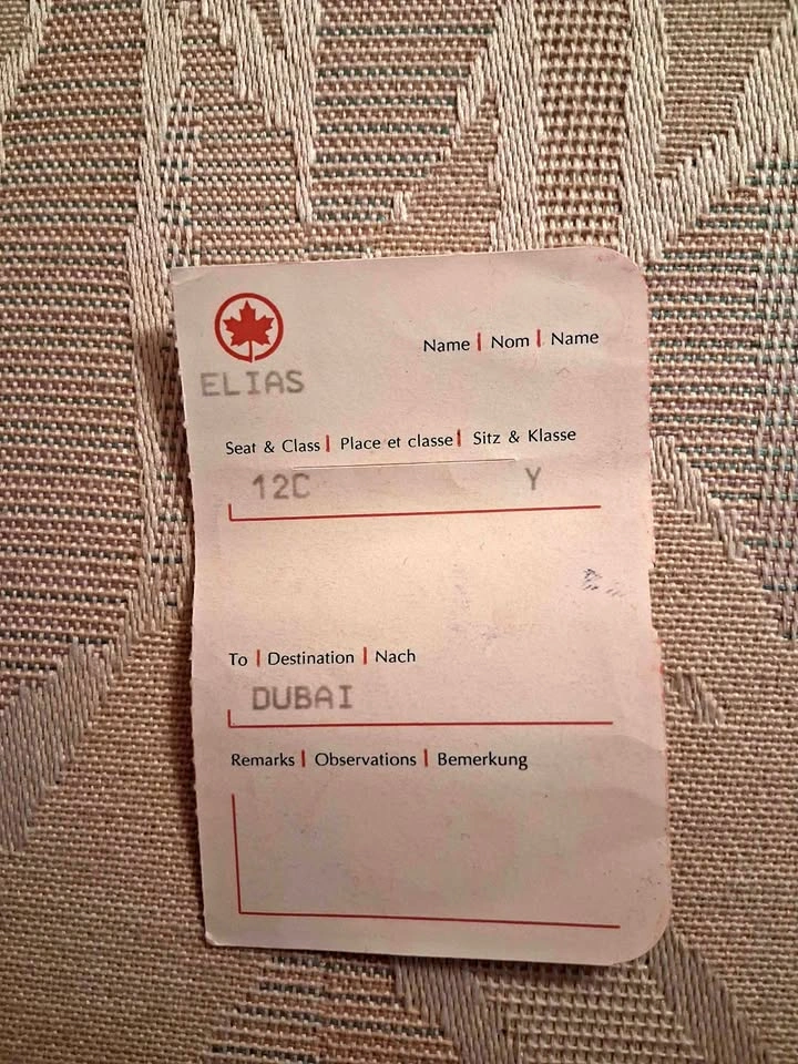 Vintage Air Canada Souvenir Baggage / Seat Tag (1990) - Collecti