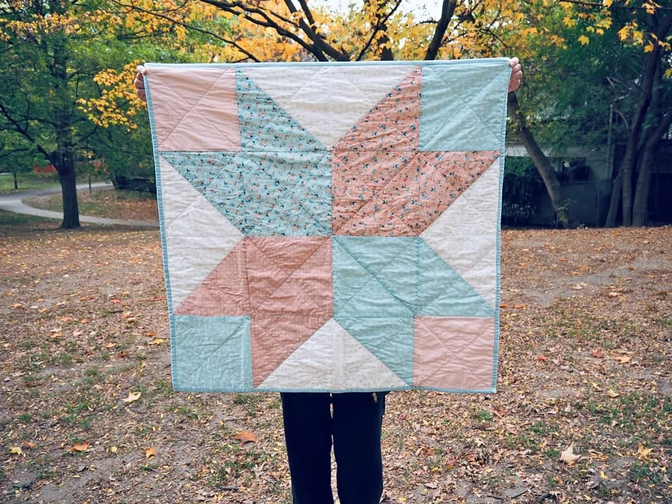Handmade Star Baby/Stroller Quilt