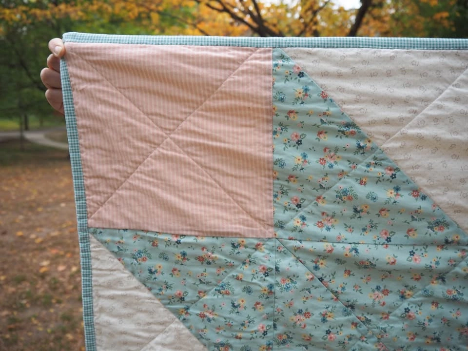 Handmade Star Baby/Stroller Quilt - photo 2