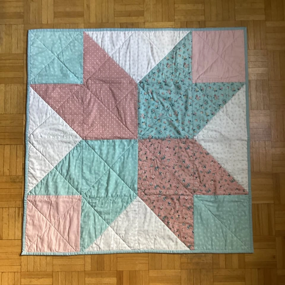 Handmade Star Baby/Stroller Quilt - photo 4