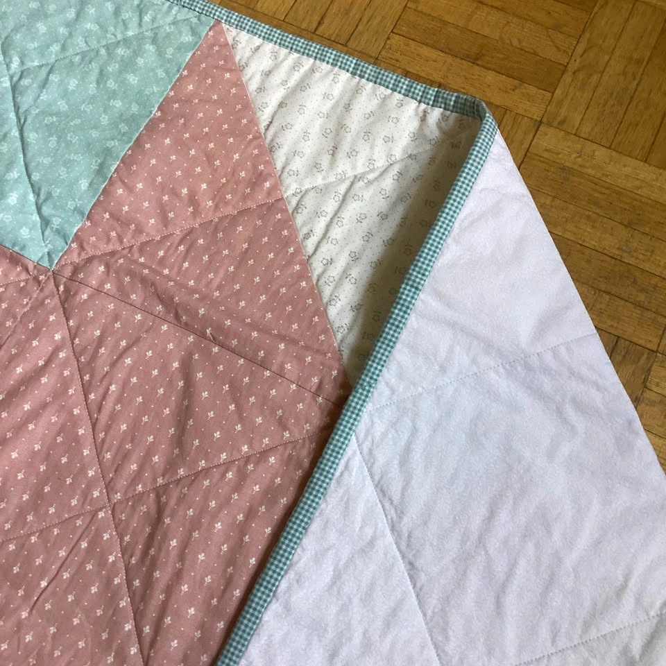 Handmade Star Baby/Stroller Quilt - photo 5