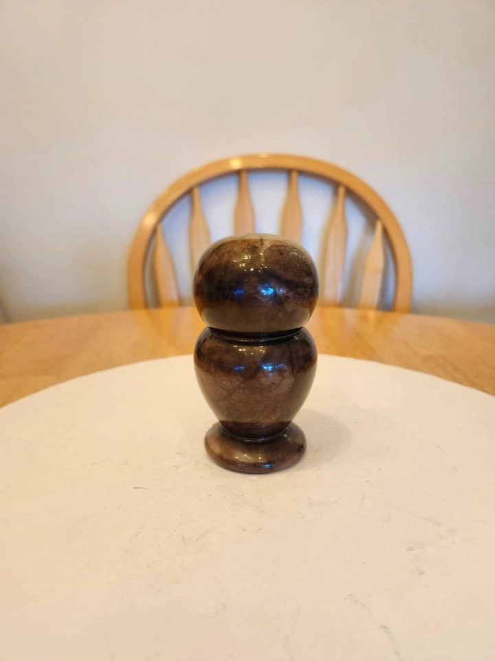 Vintage Italian Alabaster Owl Figurine, Mid Century Modern - photo 4