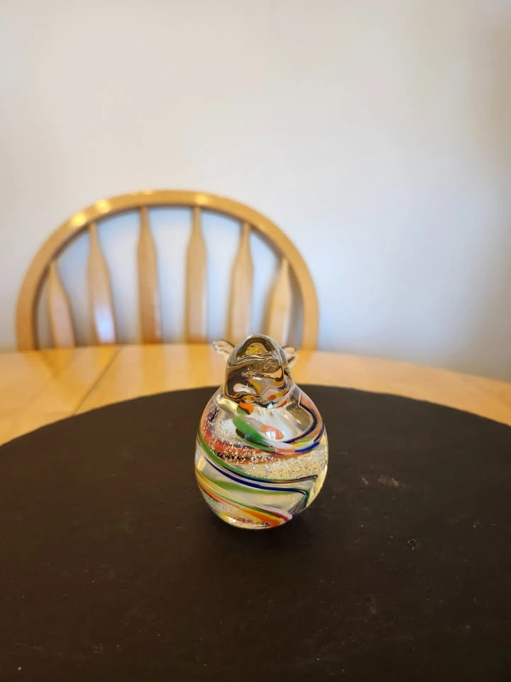Speckles a Hand-Blown Glass Bird Figurine - photo 3