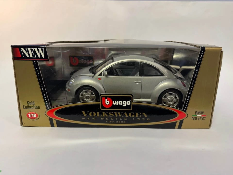 Burago volkswagen new beetle 1998, silver - photo 2