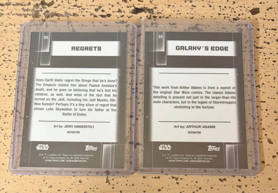 Star Wars Galaxy Refractor Cards - Galaxy’s Edge & Regrets - photo 2