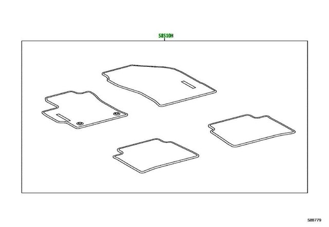 2 NEW MATS FLOOR Genuine Toyota Corolla - photo 2