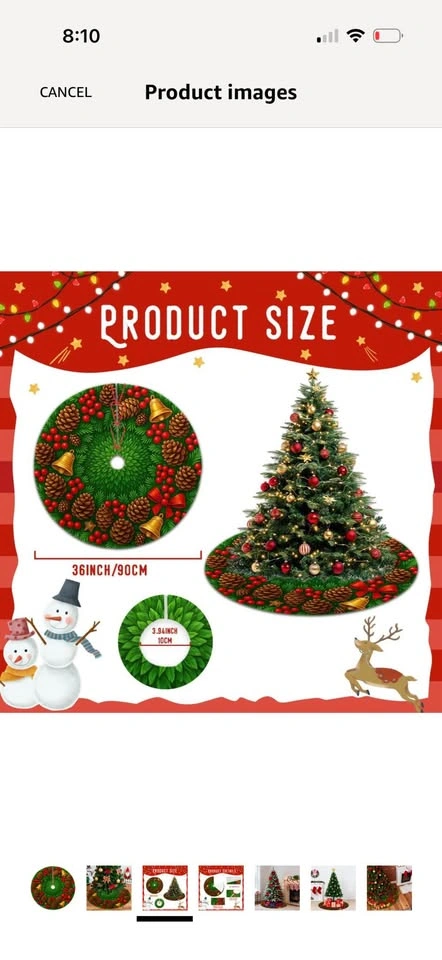 Brand new 36” Christmas Tree Skirt - photo 3