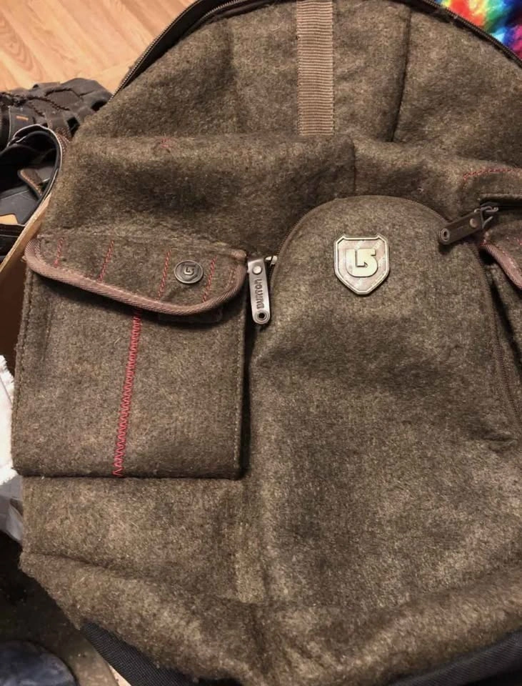 Original Burton Vintage Wool-Shell Backpack / Daypack - photo 2