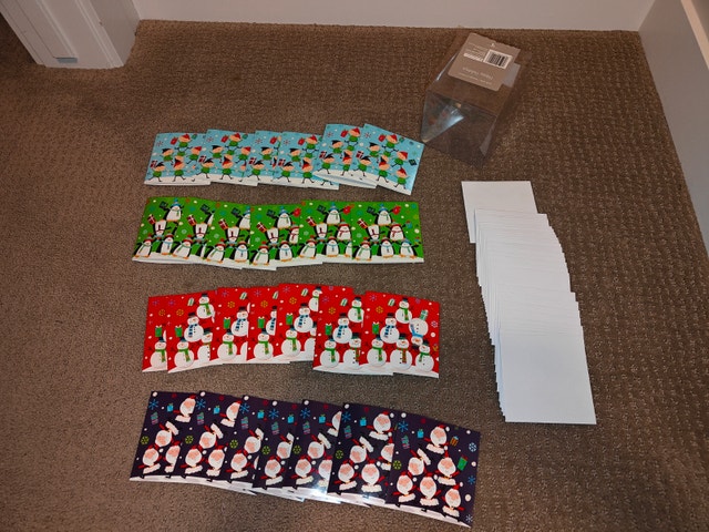 Christmas Holiday Cards w/ Envelopes 26 Count, 4 Festive Designs
