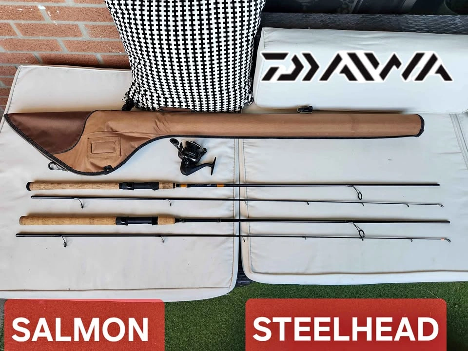 🇨🇦  Daiwa Salmon & Steelhead 8'6" rods / reel / rod holder