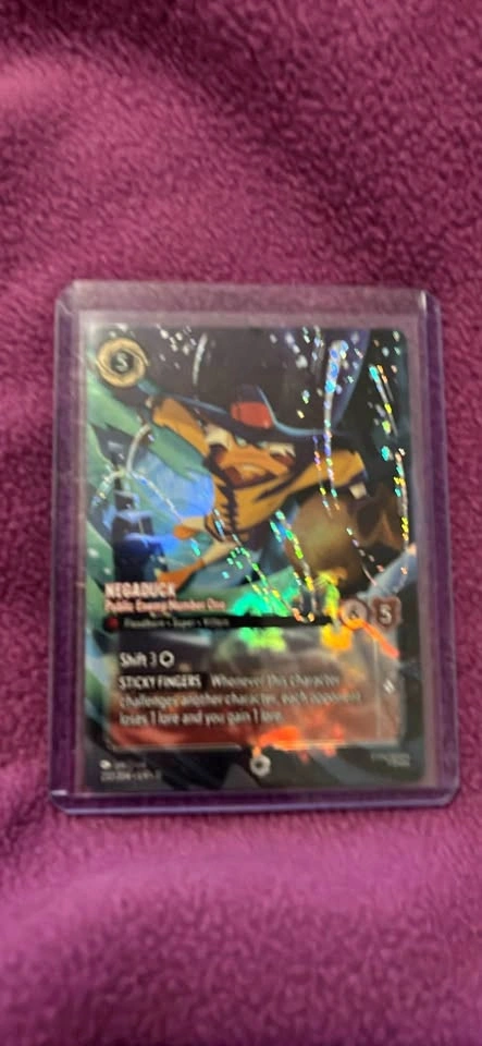 Disney Lorcana Negaduck - Public Enemy Number One Enchanted Foil