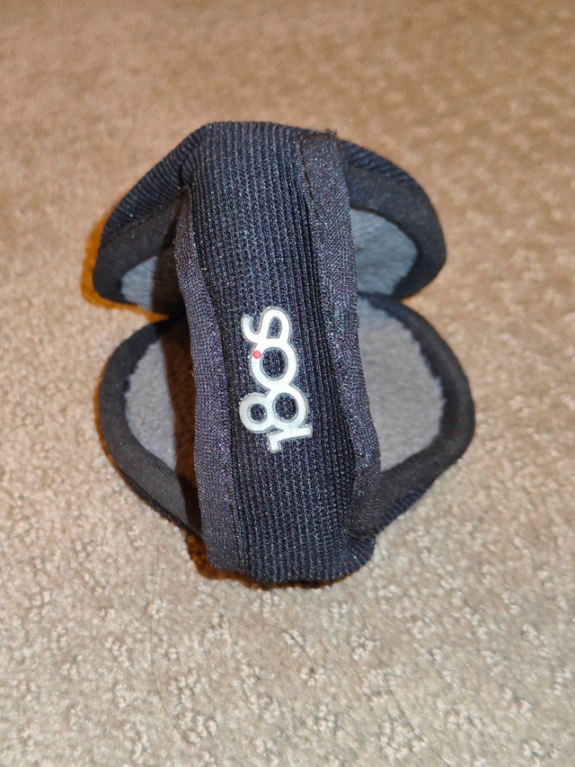 180s Behind-the-Head Ear Warmers, Black/Grey Fleece, Foldable - photo 2