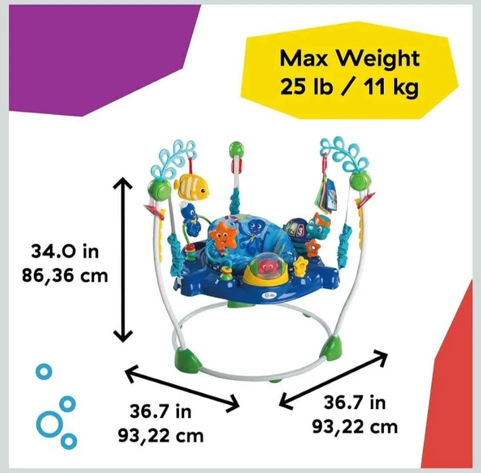 Baby Einstein Neptune's Ocean Discovery Activity Jumper - photo 3