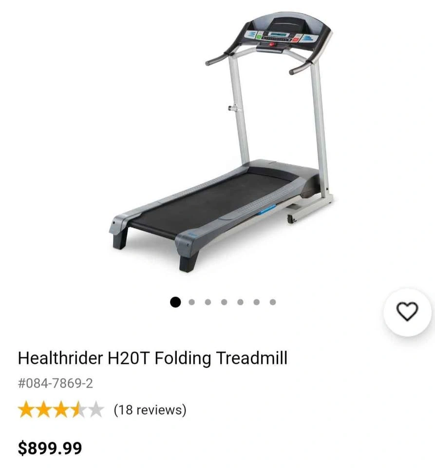 Folding treadmill - Healthrider H20T