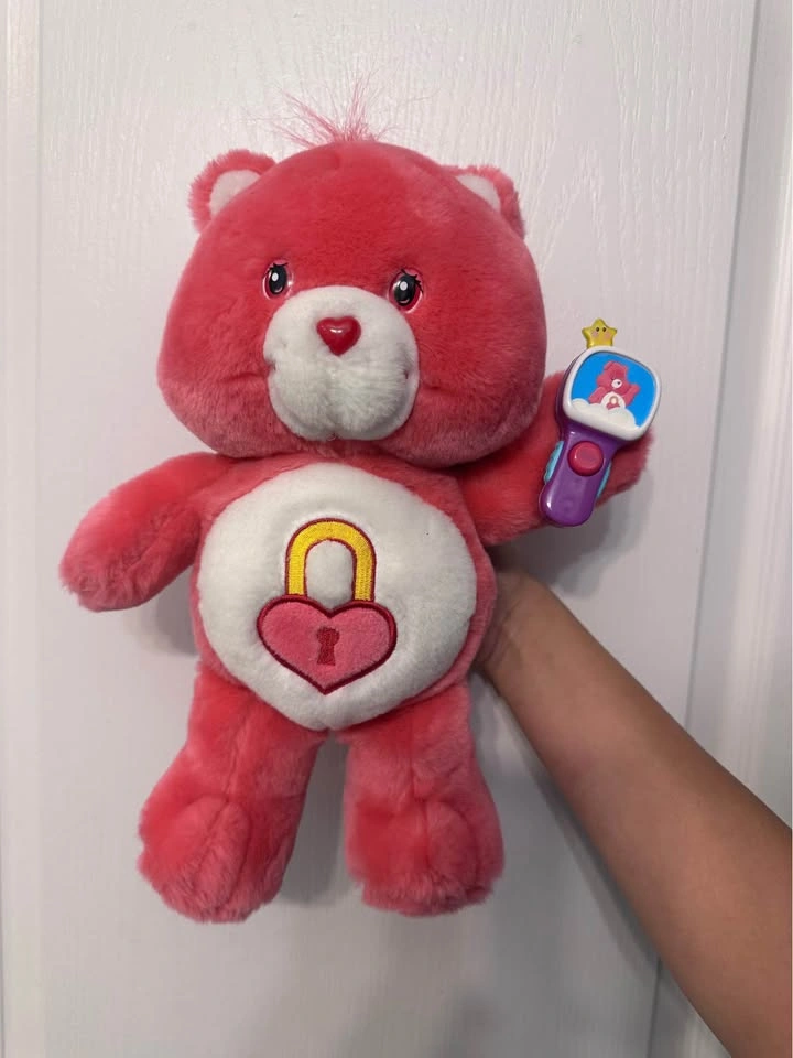 Secret Care Bear Heart Lock and Webkinz Plush Toy Bundle - photo 2