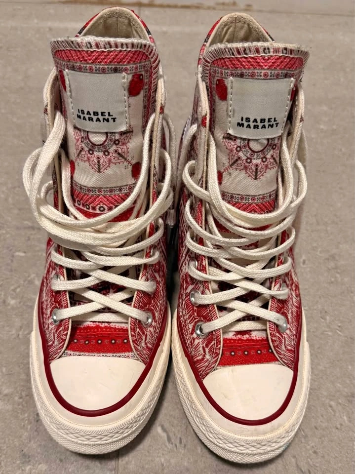 Converse X Isabel Marant Chuck 70 Wedge (Vanilla ice/Red/Black)