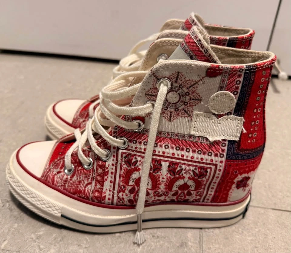 Converse X Isabel Marant Chuck 70 Wedge (Vanilla ice/Red/Black) - photo 2