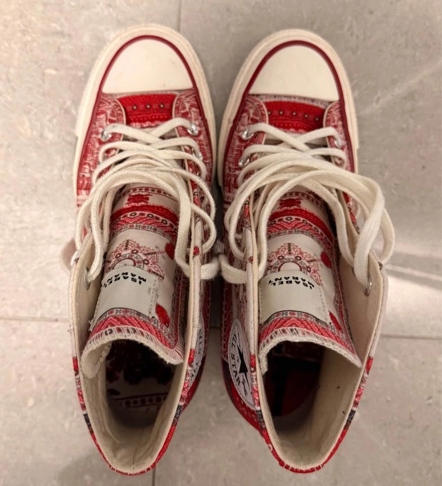 Converse X Isabel Marant Chuck 70 Wedge (Vanilla ice/Red/Black) - photo 3