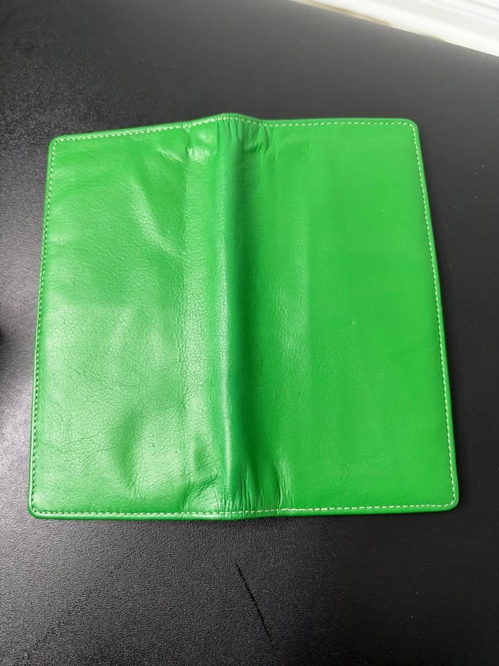 Green Leather Multi-Color Wallet - photo 3