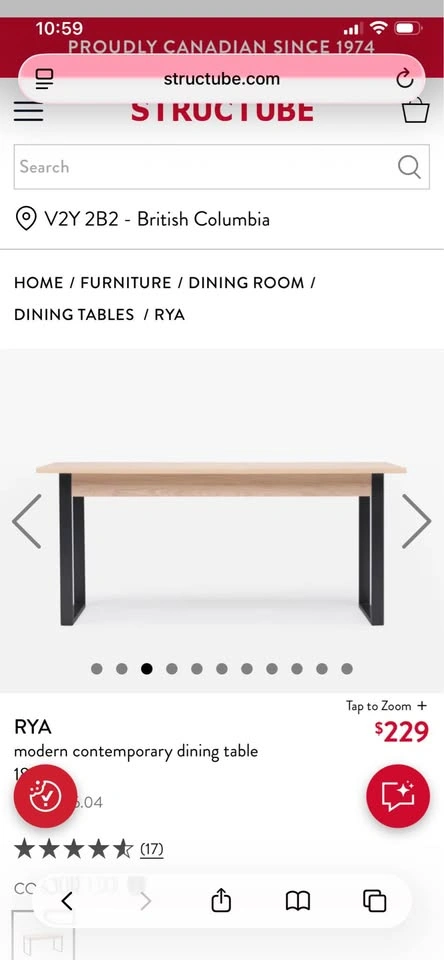 Structube Rya Dining Table - Brand New - photo 4
