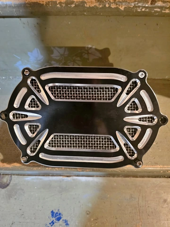 Complete Billet "Grid" High-Flow Air Cleaner Kit - Harley Twin C