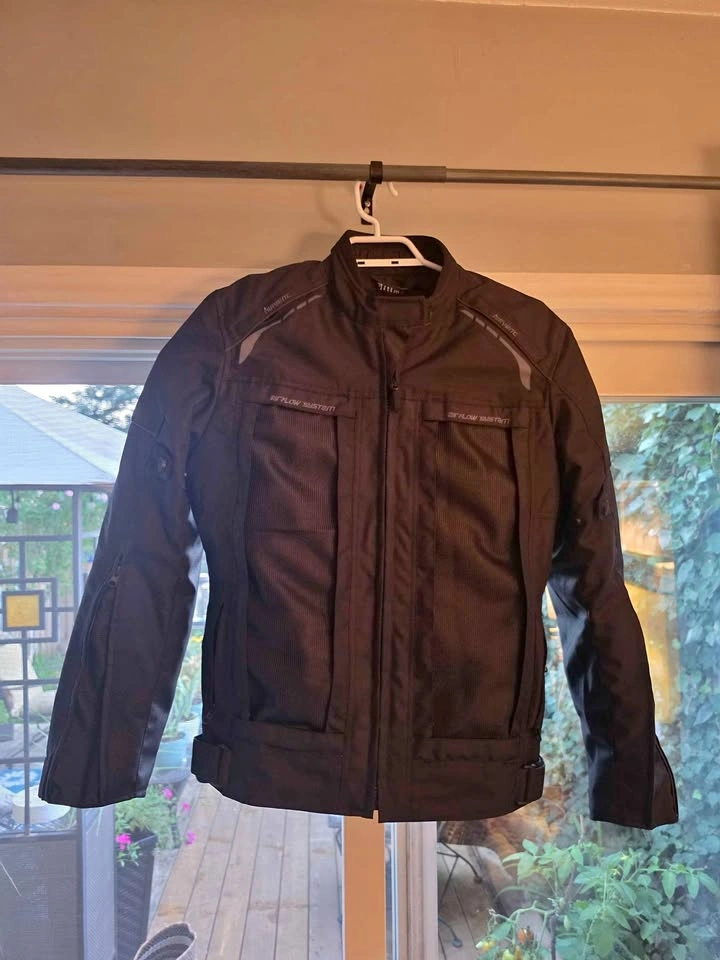 Altimate Women's Black Textile Motorcycle Jacket – Size Small