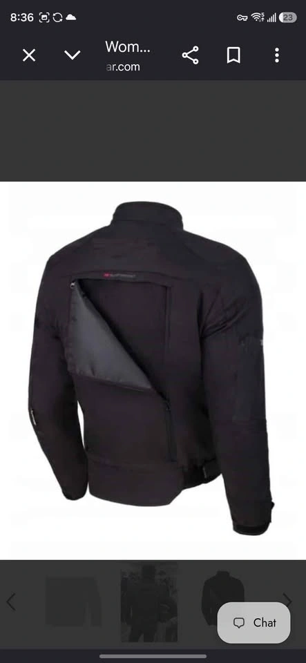 Altimate Women's Black Textile Motorcycle Jacket – Size Small - photo 4