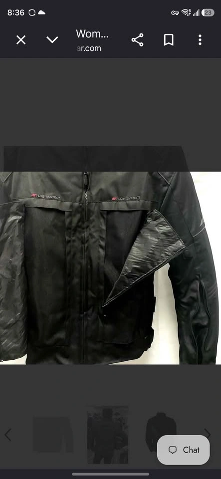 Altimate Women's Black Textile Motorcycle Jacket – Size Small - photo 5