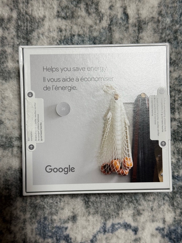 New Google Nest Wi-Fi Smart Thermostat - Snow - photo 2