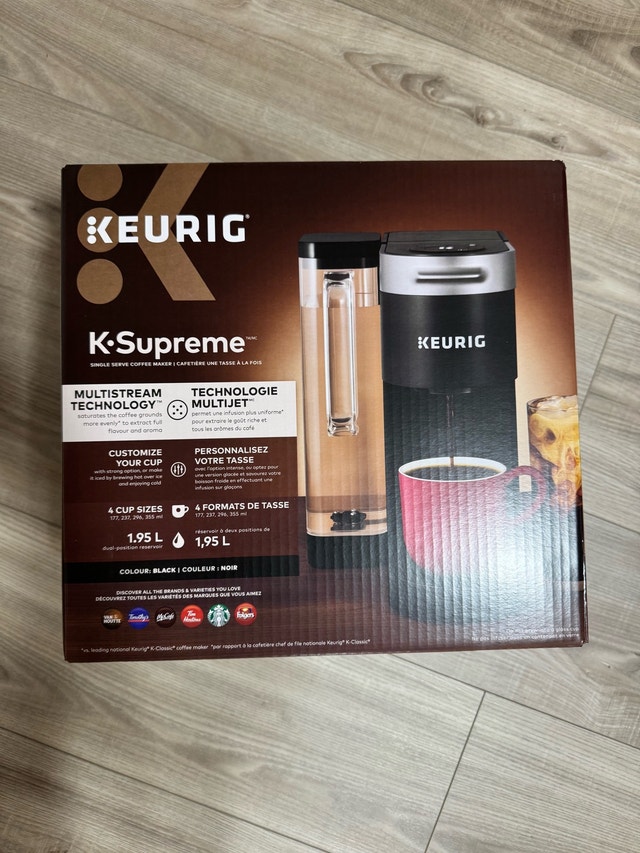 New Keurig K-Supreme Single Serve Coffee Machine