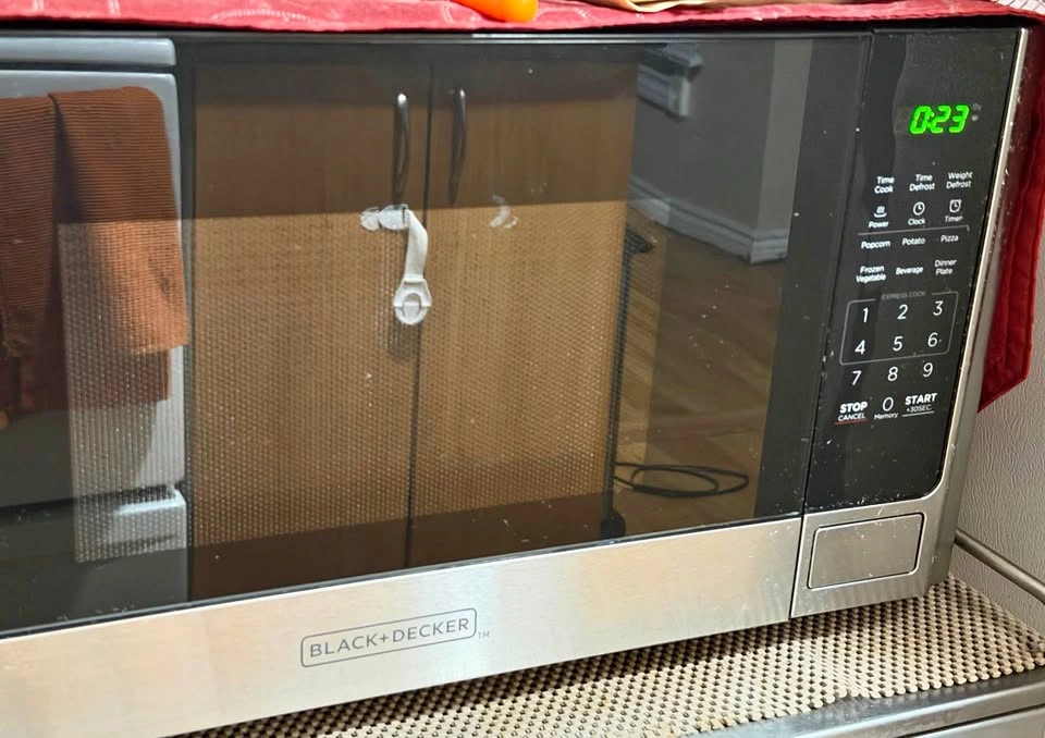 Moving Sale - Black and Decker Stainless Steel Microwave Oven
