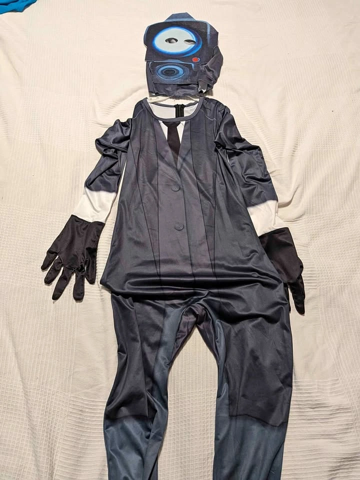 Skibidi Toilet Cameraman Costume (approximate size 8)