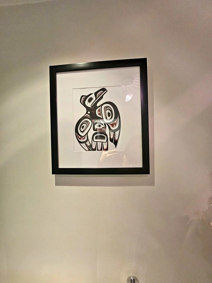 Native Art framed picture - 16.5 x 14.5