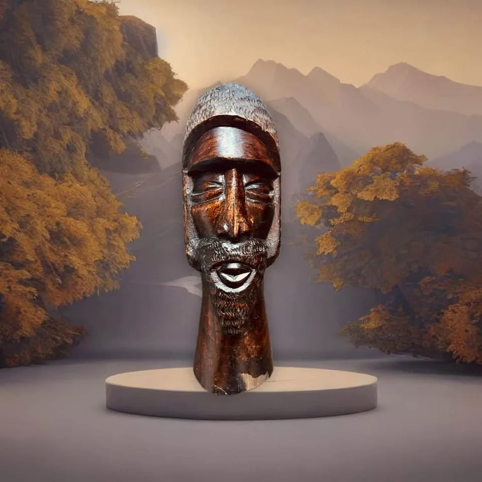 Hand-Carved Wooden Figures from Lesotho (Pair) #35 image indicator(2)