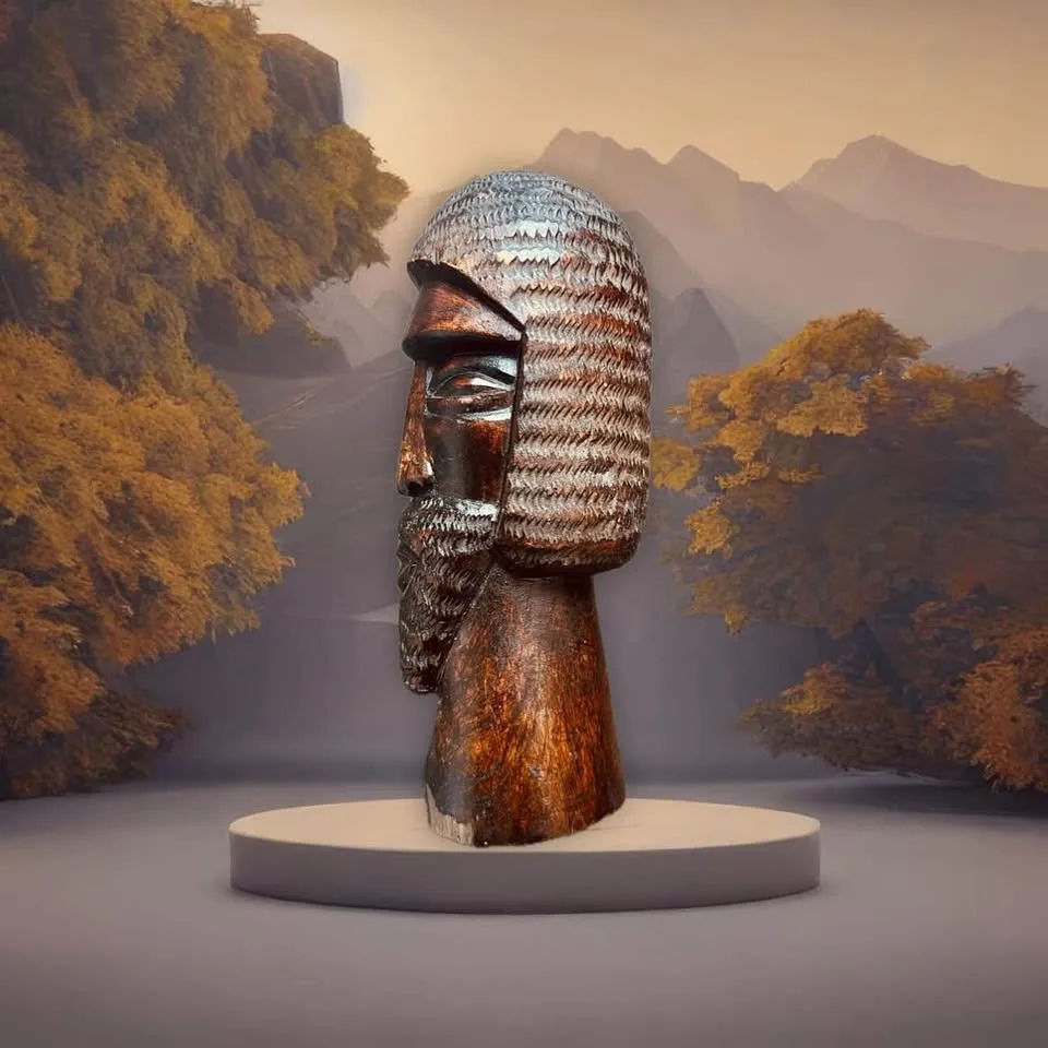 Hand-Carved Wooden Figures from Lesotho (Pair) #35 image indicator(4)