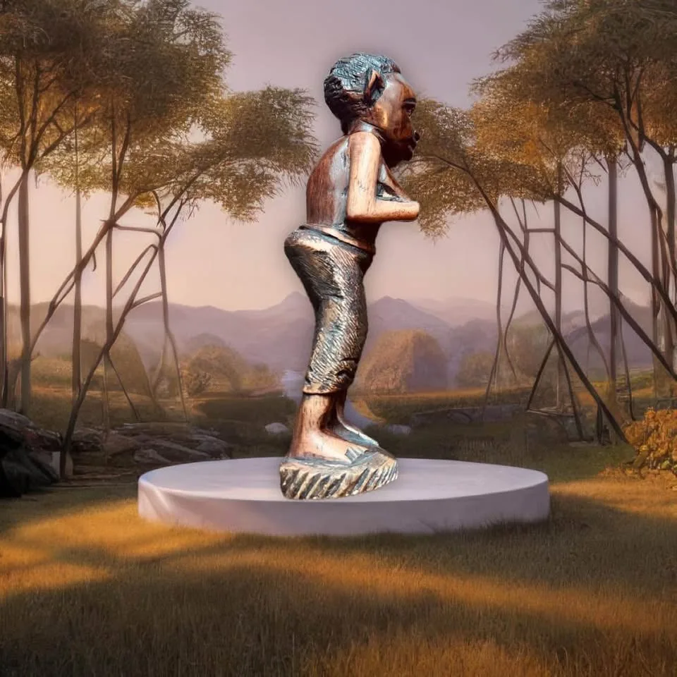 Hand-Carved Wooden Figures from Lesotho (Pair) #35 image indicator(6)