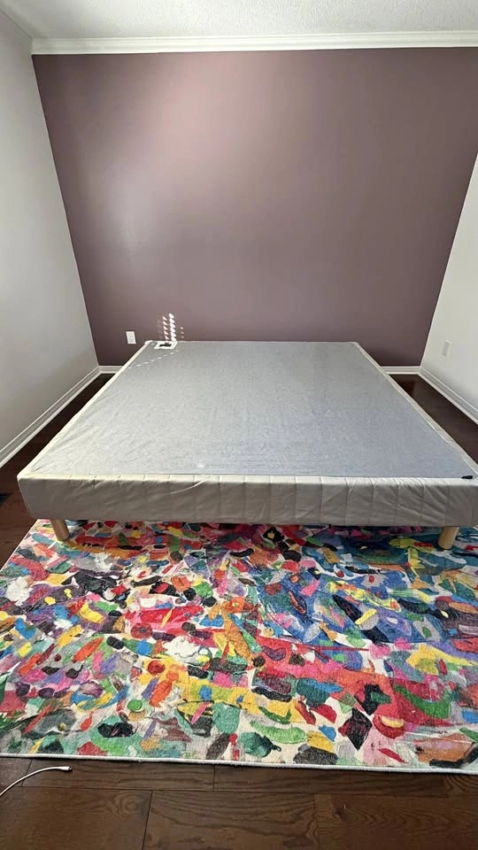 King Bed Frame – Scandinavian / Mid-Century Modern Style