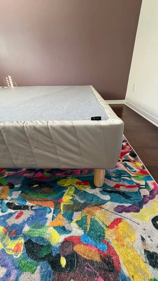 King Bed Frame – Scandinavian / Mid-Century Modern Style - photo 2