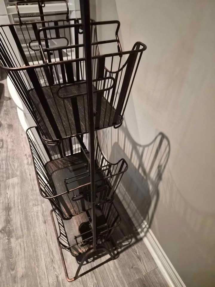 3 shelves brown metal organizer firm price - photo 3